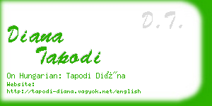 diana tapodi business card